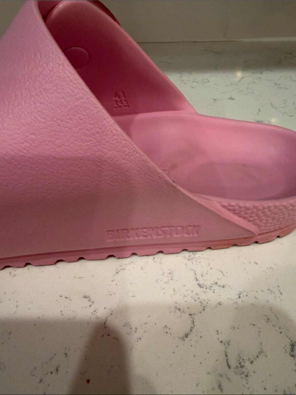 Birkenstick Barbie Pink Double-Strap Slide Sandals Classic Style Size 41 - Picture 7 of 11